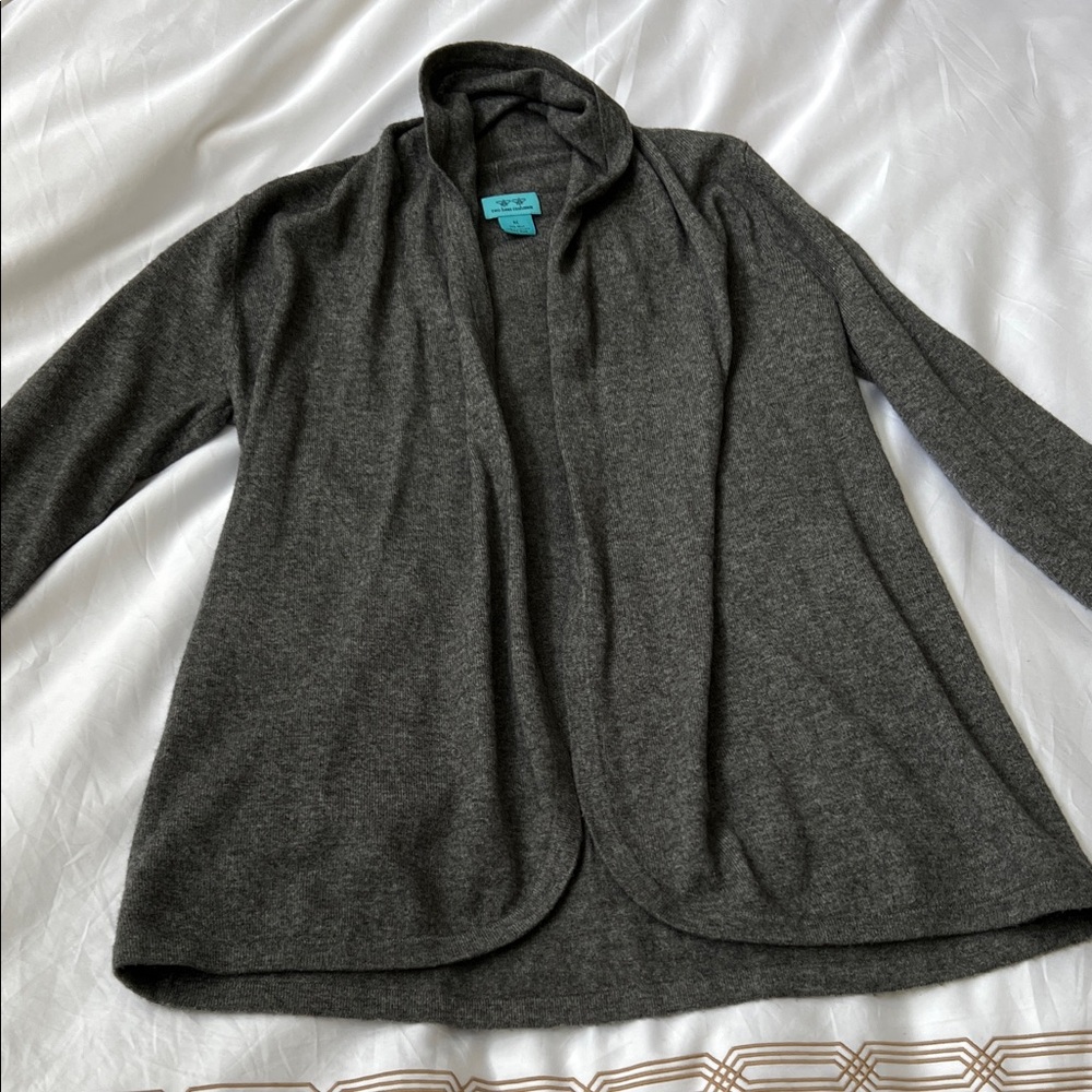 Gray Open Front Women's Sweater by two bees cashmere